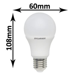 Ampoule LED 5,5W E27 230V 2700K, SYLVANIA TOLEDO GLS 0026670