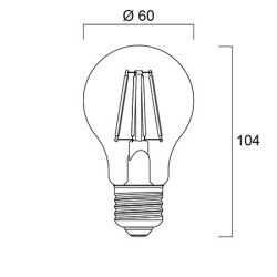 SYLVANIA 0027330 -Lampe standard claire LED 8W E27 230V