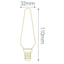 Ampoule LED Flamme Bohème GIRARD SUDRON 4W E14 230V