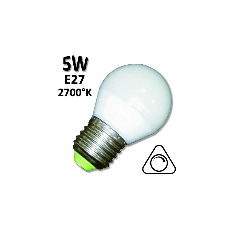 Ampoule sphérique LED GIRARD SUDRON compatible variateur 5W E27 230V