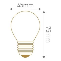 Ampoule sphérique LED claire ou satinée GIRARD SUDRON 5W E27 230V