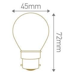 Ampoule sphérique LED claire ou satinée GIRARD SUDRON 5W B22 230V