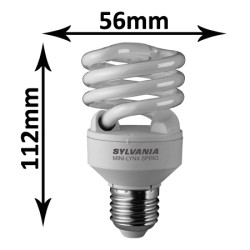 Ampoule spirale 20W E27 230V - Sylvania 0035222
