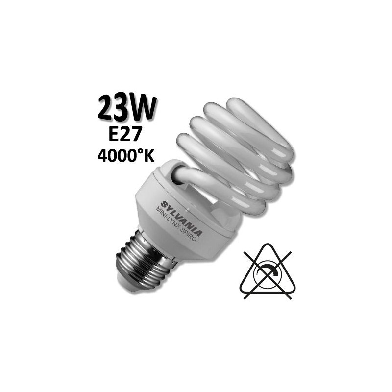 Ampoule spirale 23W E27 230 840 - Sylvania 0035225
