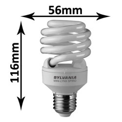 Ampoule spirale 23W E27 230 840 - Sylvania 0035225