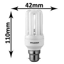SYLVANIA Mini-Lynx Fast-Start 9W B22 827 0035022
