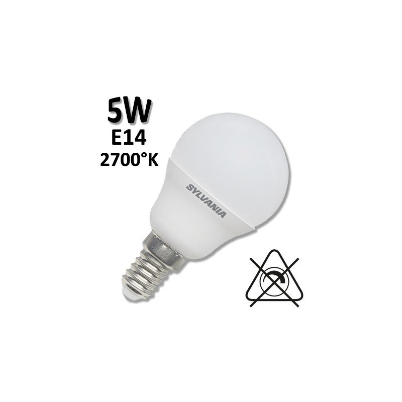 Ampoule SYLVANIA sphérique opale 4W E14 ou E27 230V - SYLVANIA ToLEDo