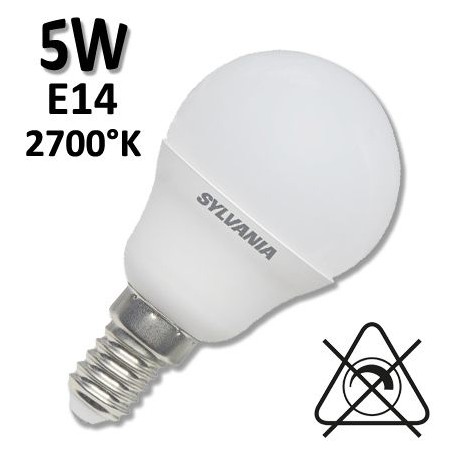 Ampoule SYLVANIA sphérique opale 4W E14 ou E27 230V - SYLVANIA ToLEDo