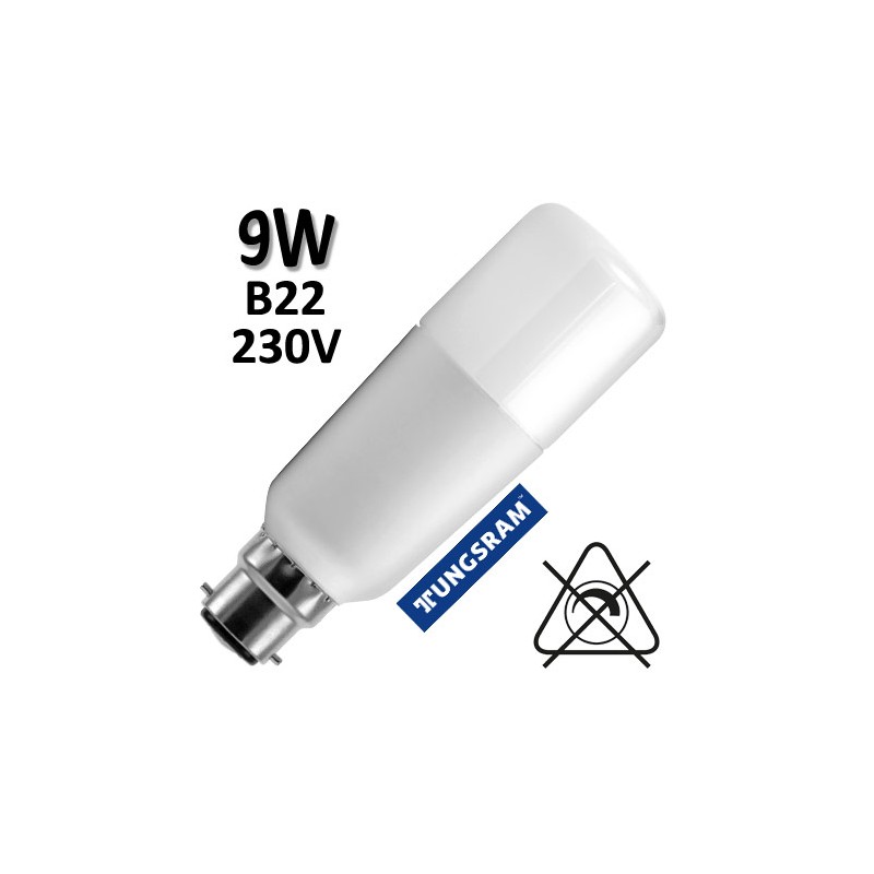 Ampoule LED tubulaire TUNGSRAM 9W B22 230V 93095932 93110205