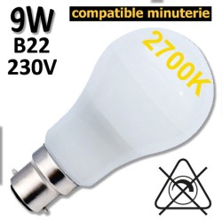 GIRARD SUDRON 160192 - Ampoule standard 9W 2700K B22 230V