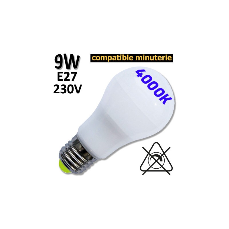 GIRARD SUDRON 160134 - Ampoule standard 9W 4000K B22 230V