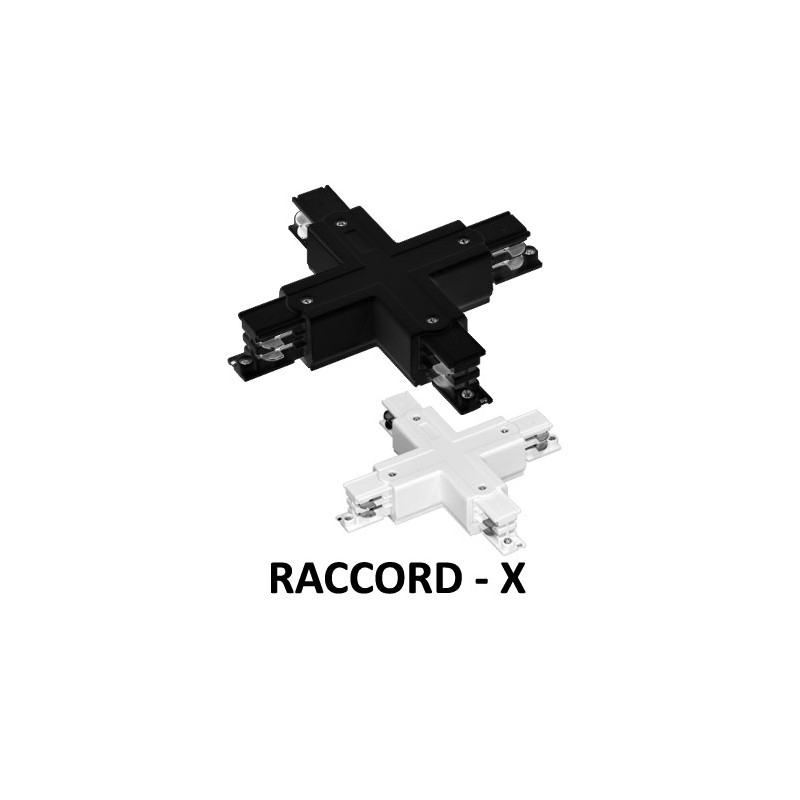 Raccord en X pour rail 3 allumages BENEITO 3367, 3616