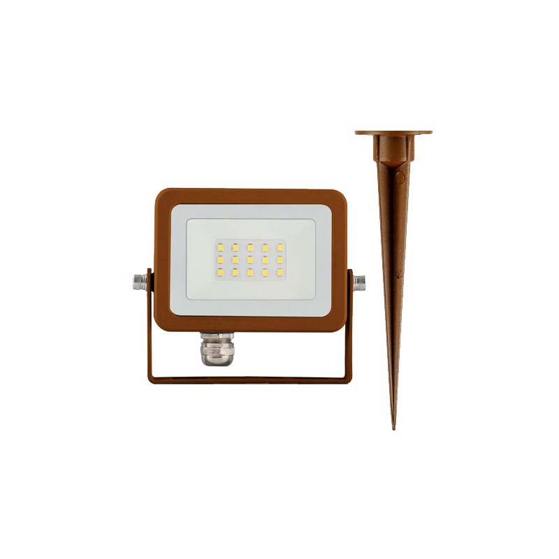 Projecteur LED 10W BENEITO Sky noir, gris, blanc, corten