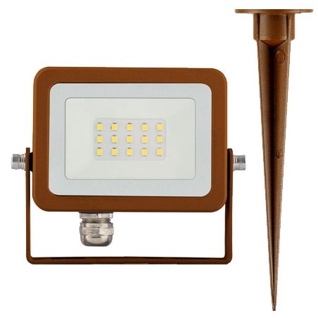 Projecteur LED 10W BENEITO Sky noir, gris, blanc, corten