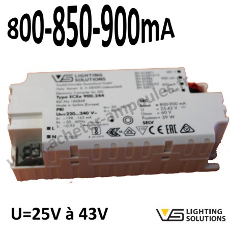 Alimentation LED 400mA 450mA 500mA VOSSLOH 186653