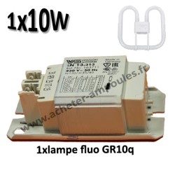 VOSSLOH LN 13.313 163711 - Ballast 1 fluocompacte 10W GR10q