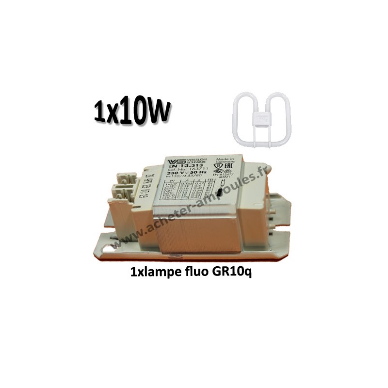 VOSSLOH LN 13.313 163711 - Ballast 1 fluocompacte 10W GR10q