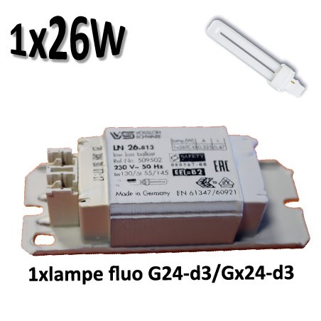 VOSSLOH LN 26.813 509502 - Ballast 1 fluocompacte 26W G24d3