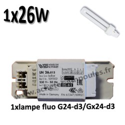VOSSLOH LN 26.813 509502 - Ballast 1 fluocompacte 26W G24d3