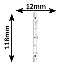 Tube 120W R7s 230V - Ampoule SYLVANIA 120W R7s