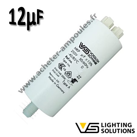 Condensateur 12Mf 250V - VOSSLOH 508666