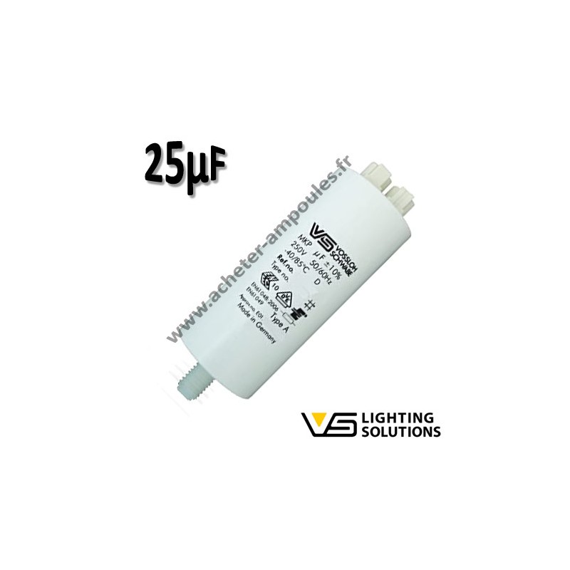 Condensateur 25Mf 250V - VOSSLOH 500317