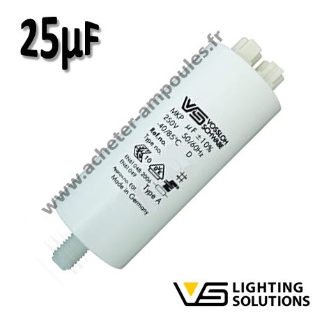 Condensateur 25Mf 250V - VOSSLOH 500317