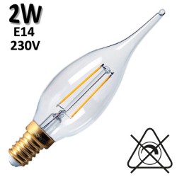 GIRARD SUDRON 713770 - Flamme grand siècle claire LED 2W E14