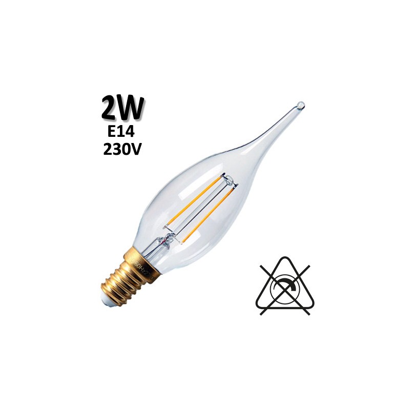 GIRARD SUDRON 713770 - Flamme grand siècle claire LED 2W E14
