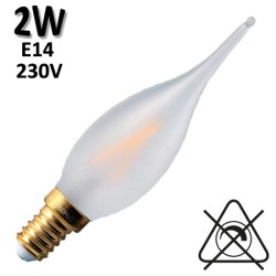 GIRARD SUDRON 713777 - Flamme grand siècle dépolie LED 2W E14