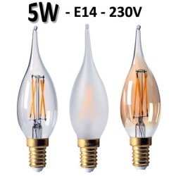 Ampoule LED flamme grand siècle 5W E14 - GIRARD SUDRON GS4