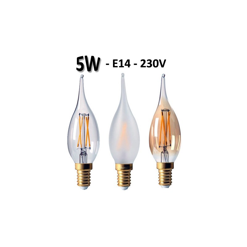 Ampoule LED flamme grand siècle 5W E14 - GIRARD SUDRON GS4