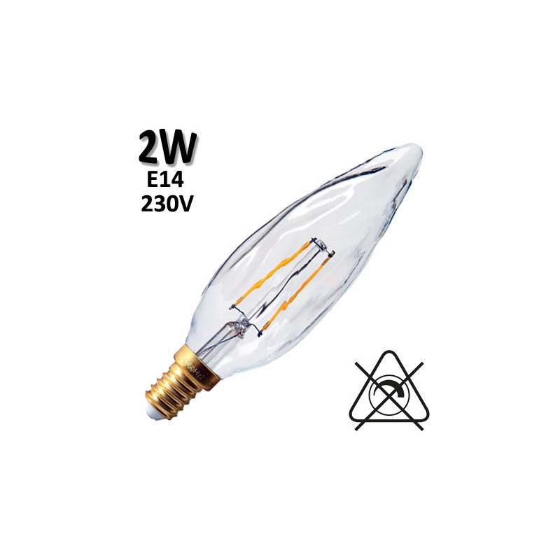 GIRARD SUDRON 713620 - Flamme torche claire LED 2W E14