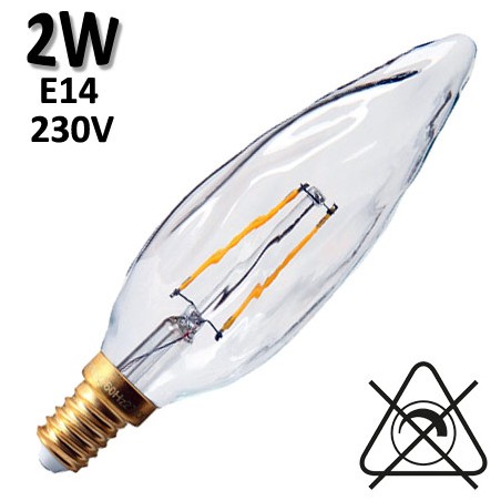 GIRARD SUDRON 713620 - Flamme torche claire LED 2W E14