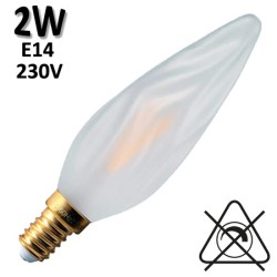 GIRARD SUDRON 713627 - Flamme torche dépolie LED 2W E14