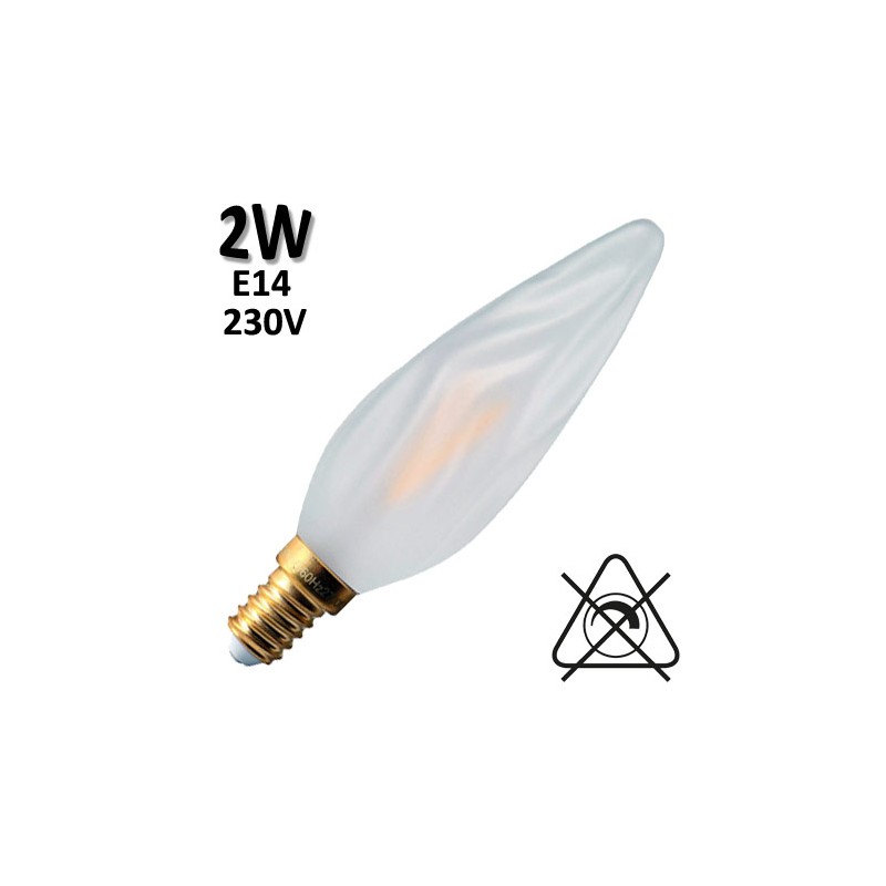 GIRARD SUDRON 713627 - Flamme torche dépolie LED 2W E14
