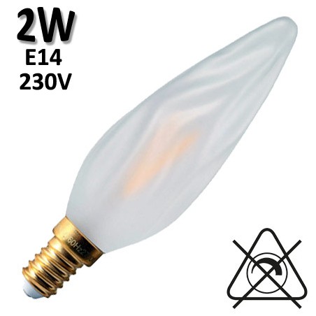 GIRARD SUDRON 713627 - Flamme torche dépolie LED 2W E14