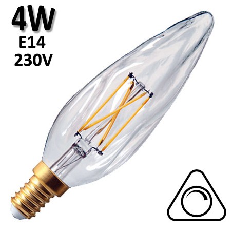 GIRARD SUDRON 713621 - Flamme torche claire LED 4W E14