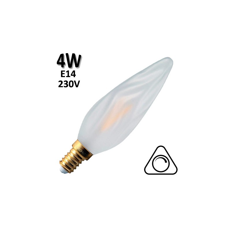 GIRARD SUDRON 713626 - Flamme torche dépolie LED 4W E14
