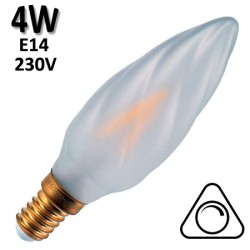 GIRARD SUDRON 713200 - Flamme torsadée dépolie LED 4W E14