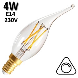 GIRARD SUDRON 713171 - Flamme coup de vent claire LED 4W E14