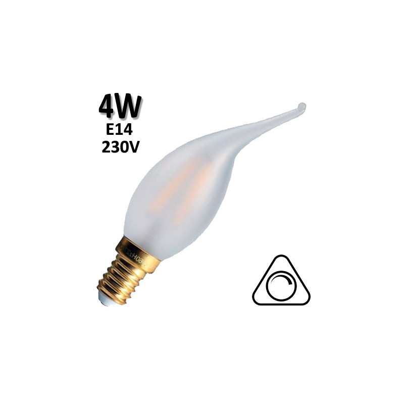 GIRARD SUDRON 713176 - Flamme coup de vent dépolie LED 4W E14