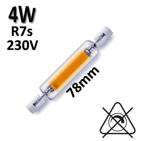 Tube LED R7s 78mm 4W 230V -DURALAMP LF1971W