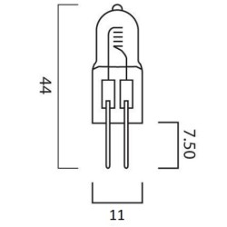 Ampoule 100W 12v GY6.35 12V - BAILEY HG6012100