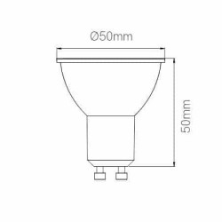 Ampoule UNIFORM LED GU10 6W 120° 230V Dimmable - BENEITO 4229