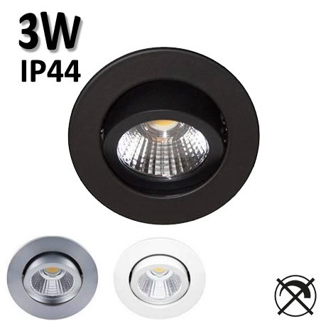 INDIGO TIPI RX - Spot LED encastré orientable 3W Ø64mm