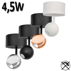 BENEITO Bora surface 4,5W Spot sphérique sur tige orientable