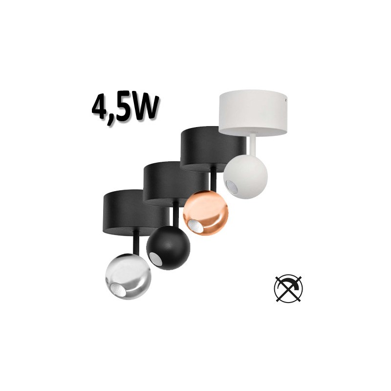 BENEITO Bora surface 4,5W Spot sphérique sur tige orientable