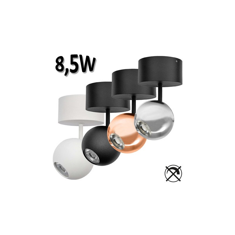 BENEITO Bora surface 8,5W Spot sphérique sur tige orientable