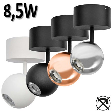 BENEITO Bora surface 8,5W Spot sphérique sur tige orientable